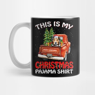 This Is My Christmas Pajama Shirt Australian Shepherd Truck Tree Mug